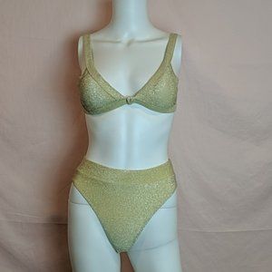 New Sparkly Gold Bikini